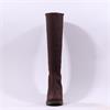 Miss Elastic Memphis Lycra Long Boot - Brown
